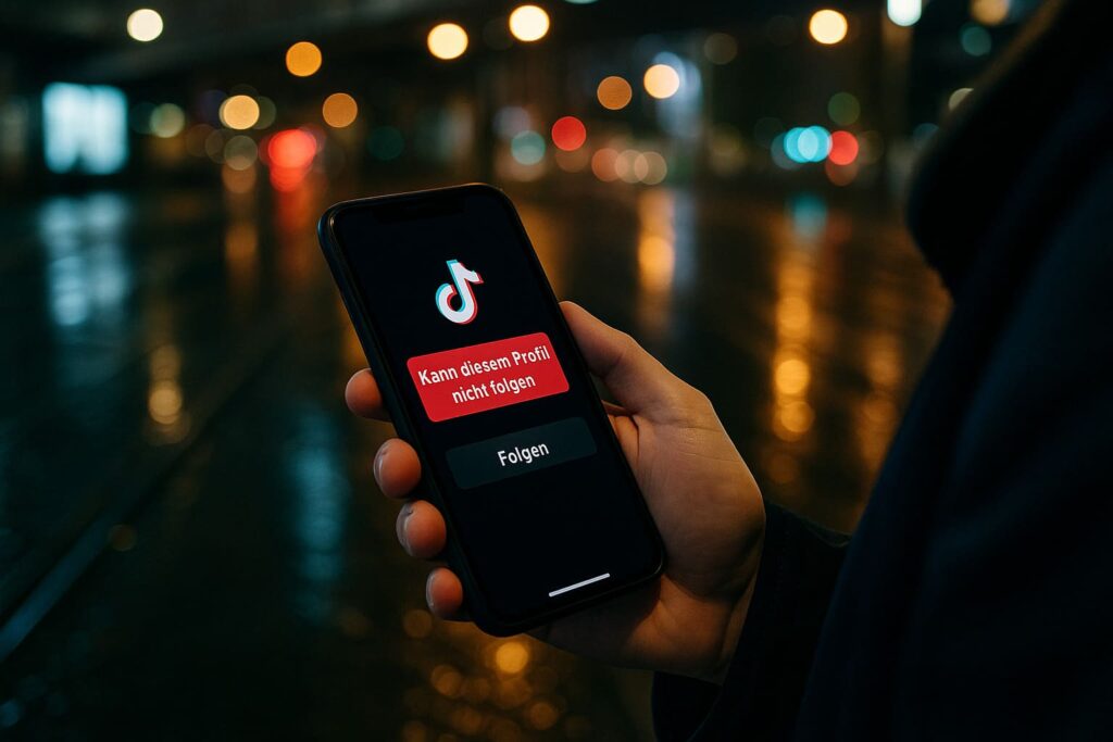 Warum kann ich auf TikTok niemanden folgen