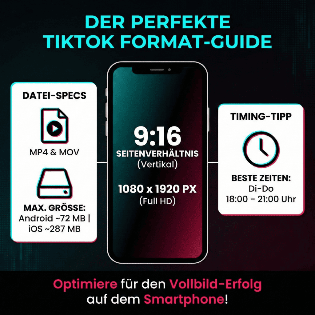 Welches Format hat TikTok Infografik